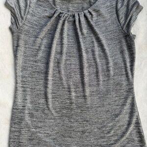 Worthington Heather Gray Short Sleeve Top